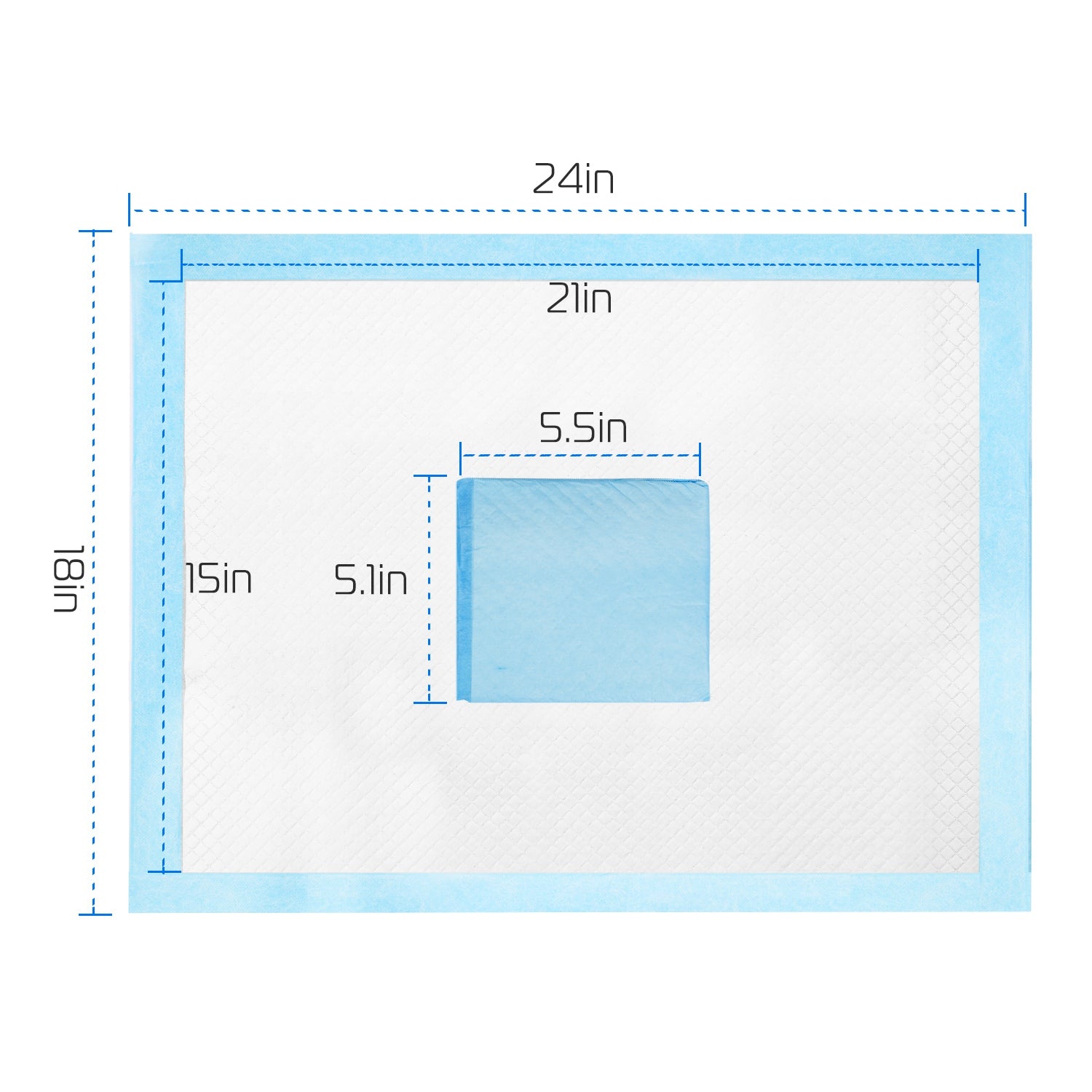 50Pcs Per Set Dog Training Pads Puppy Pee Pads Cat Wee Mats
