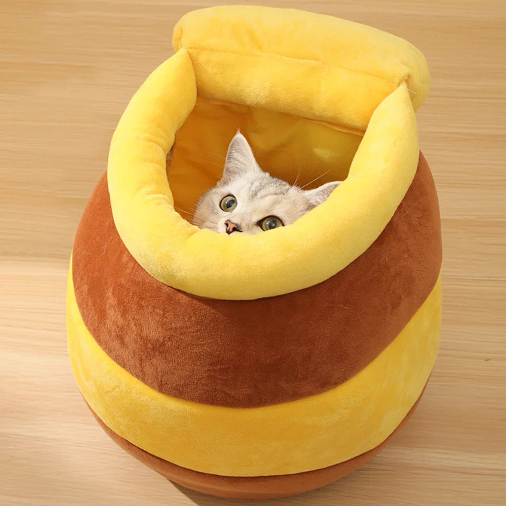 Honey Jar Theme Cat Bed